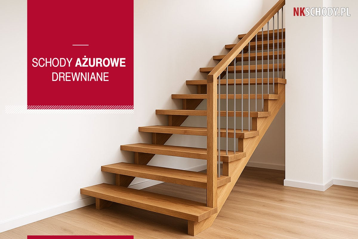 Schody ażurowe drewniane